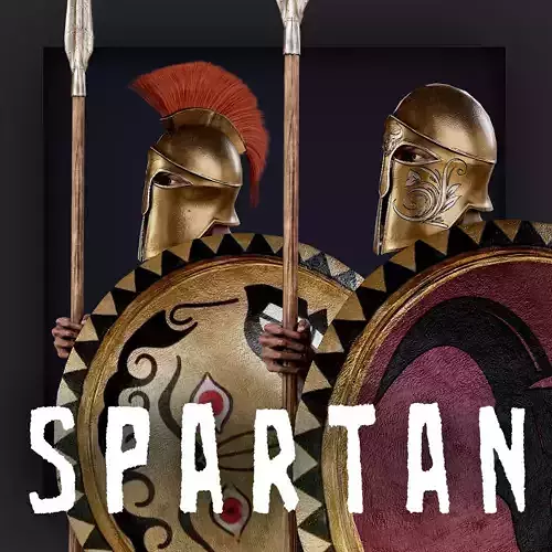 SPARTAN2 Low-poly 3D model
