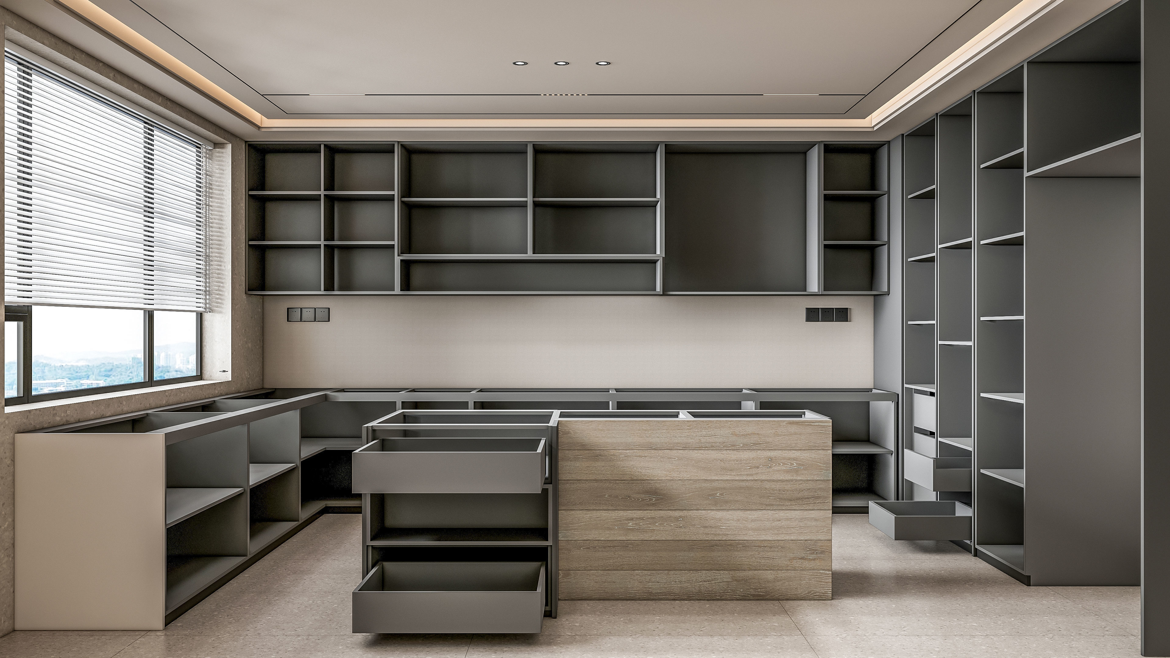 Kitchen fully parametric Resizable manufacturable 0068 3D model_18