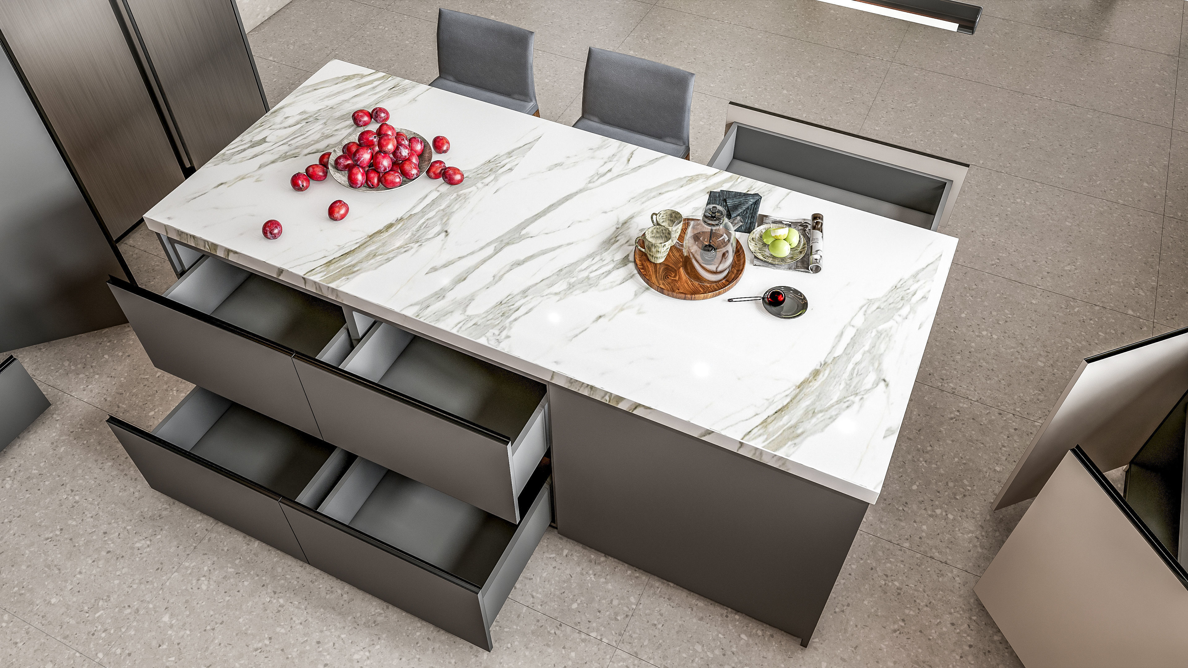 Kitchen fully parametric Resizable manufacturable 0068 3D model_7