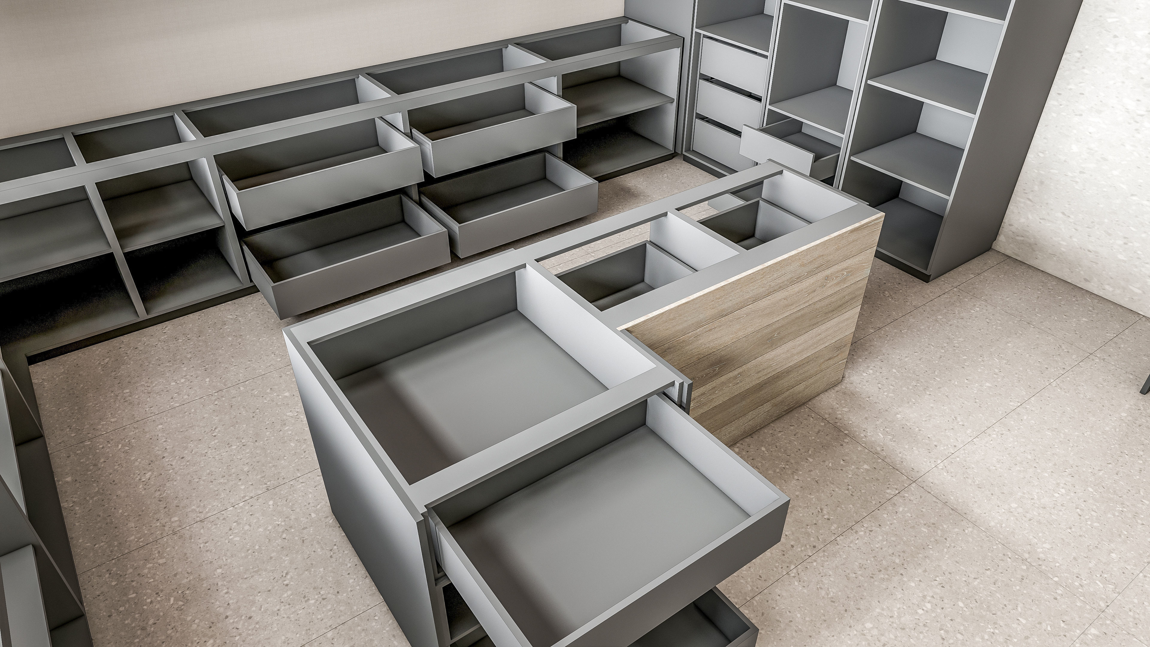 Kitchen fully parametric Resizable manufacturable 0068 3D model_19