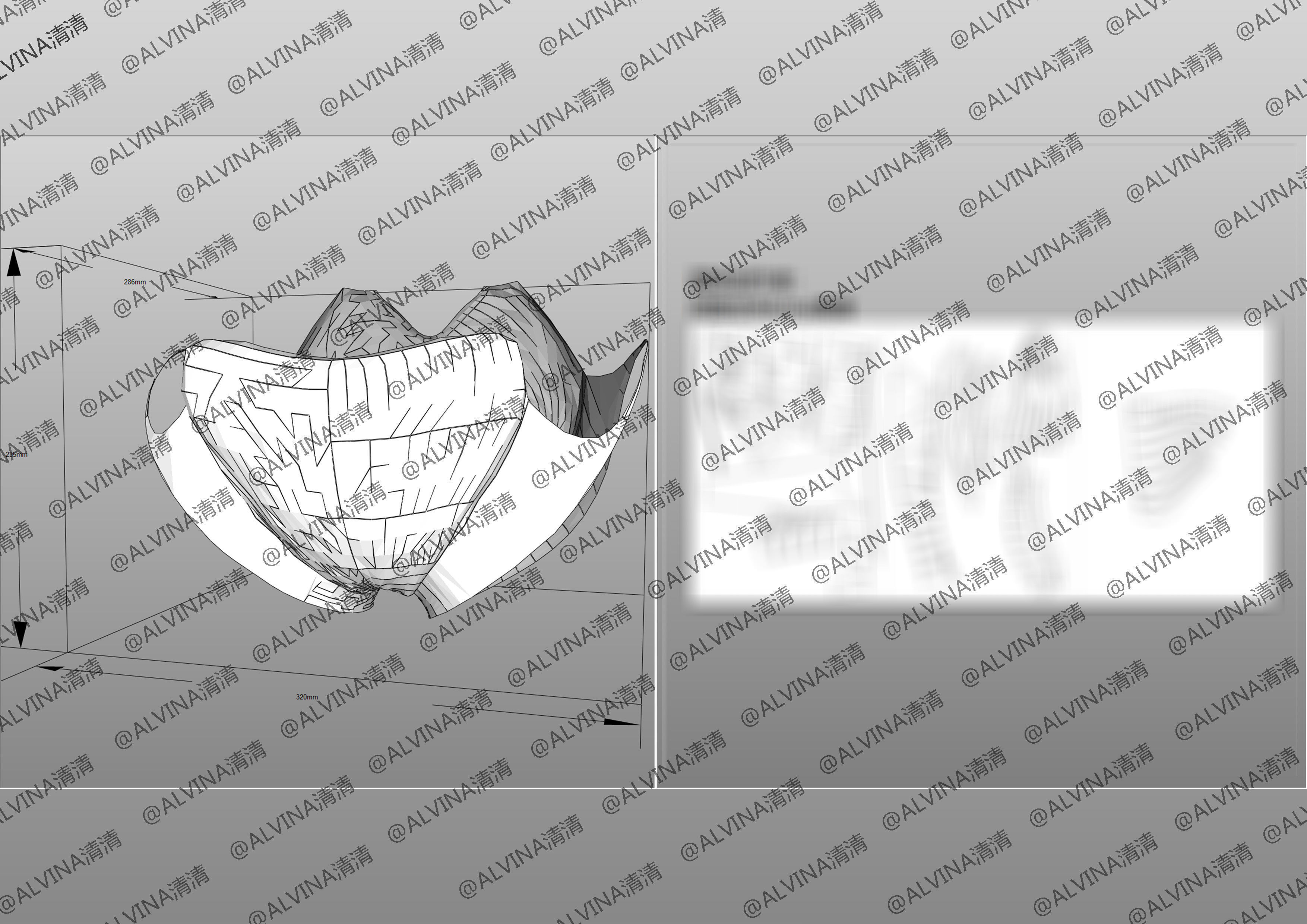 Kaiju No 8 Armor - DIY Cosplay Pepakura Foam Template Low-poly 3D model_20