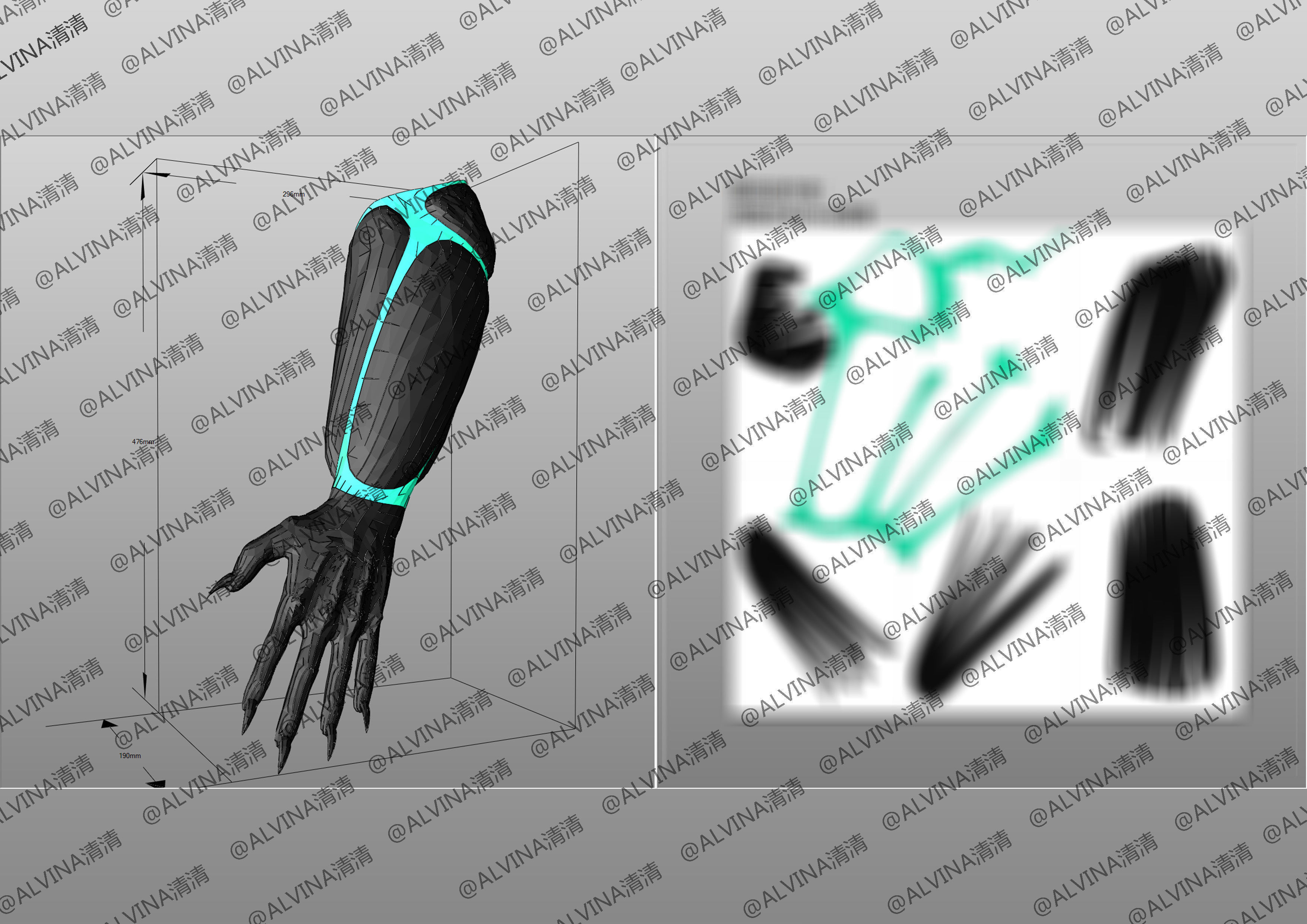 Kaiju No 8 Armor - DIY Cosplay Pepakura Foam Template Low-poly 3D model_17