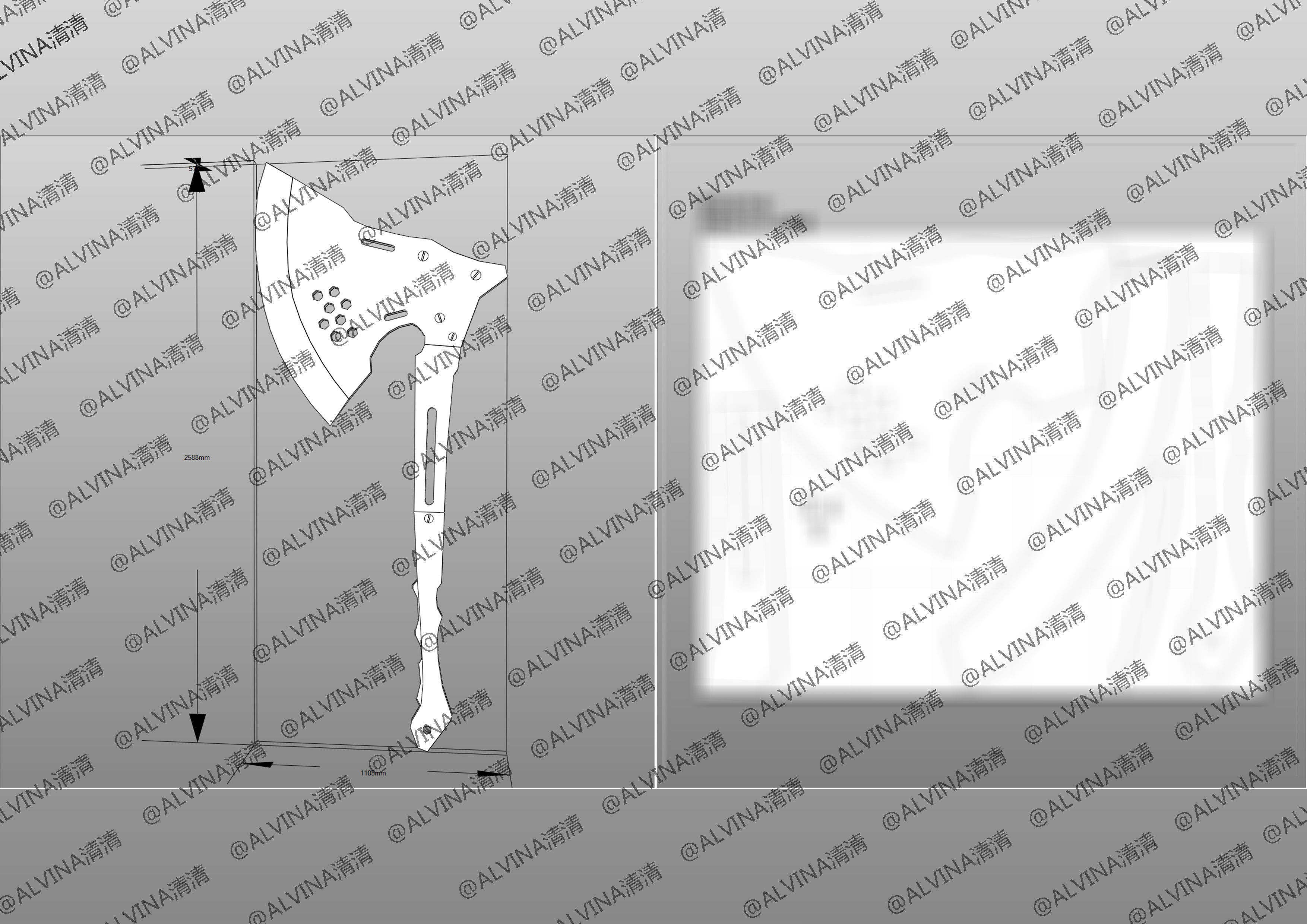 Kaiju No 8 Armor - DIY Cosplay Pepakura Foam Template Low-poly 3D model_28