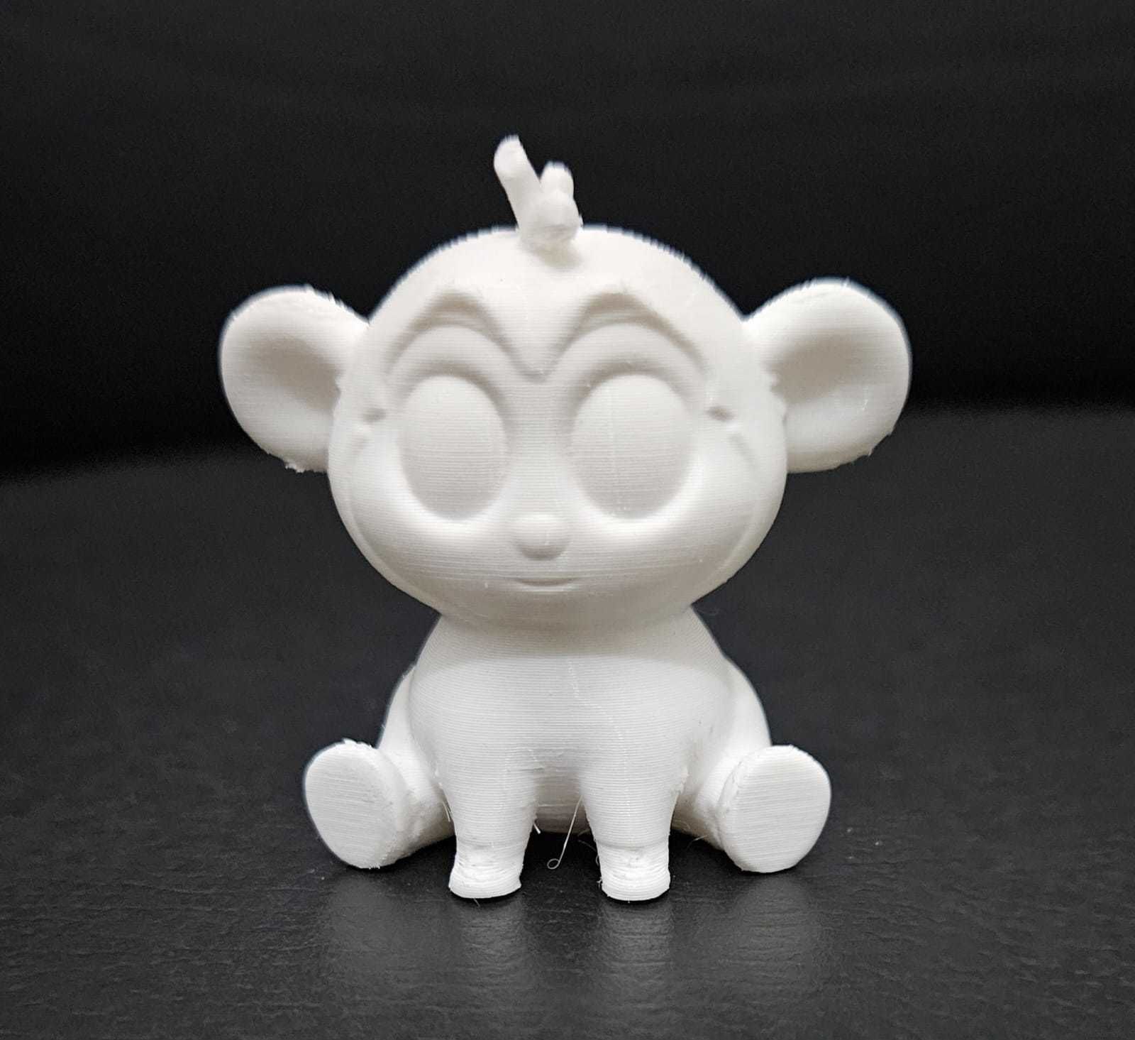 Cute Sitting Monkey 3D print model_13