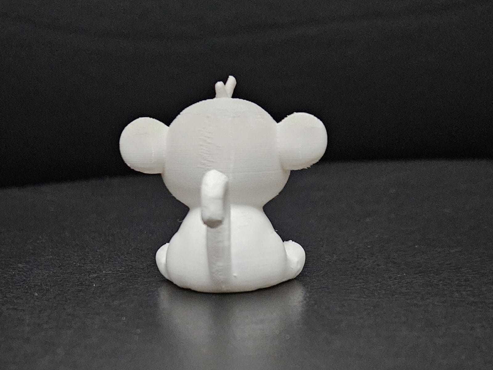 Cute Sitting Monkey 3D print model_9