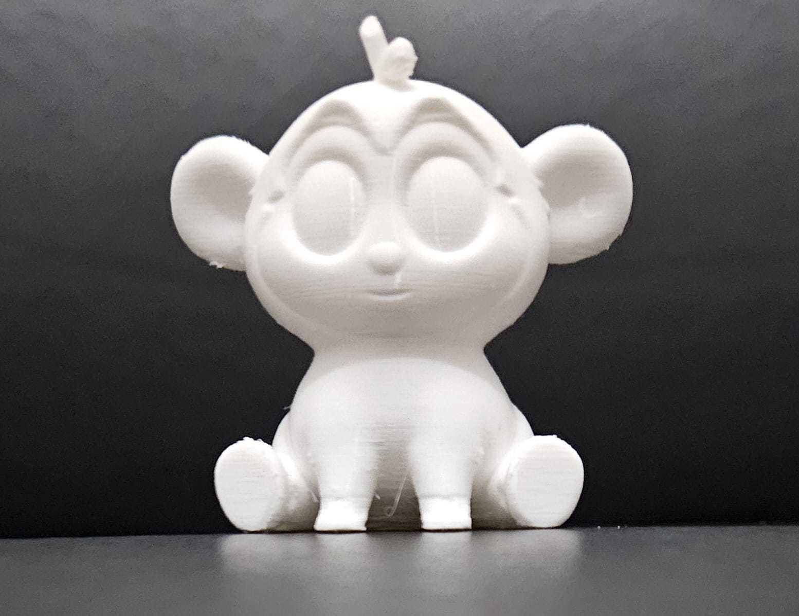 Cute Sitting Monkey 3D print model_5