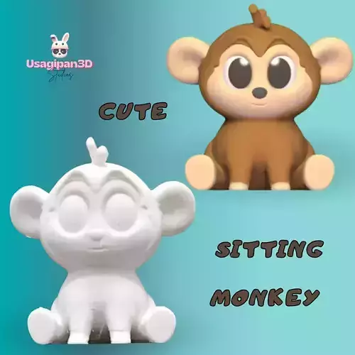 Cute Sitting Monkey
