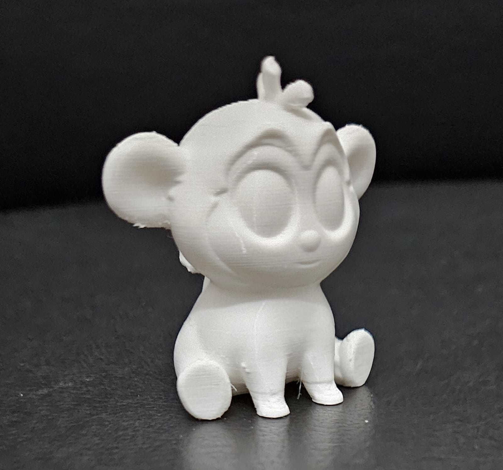Cute Sitting Monkey 3D print model_12