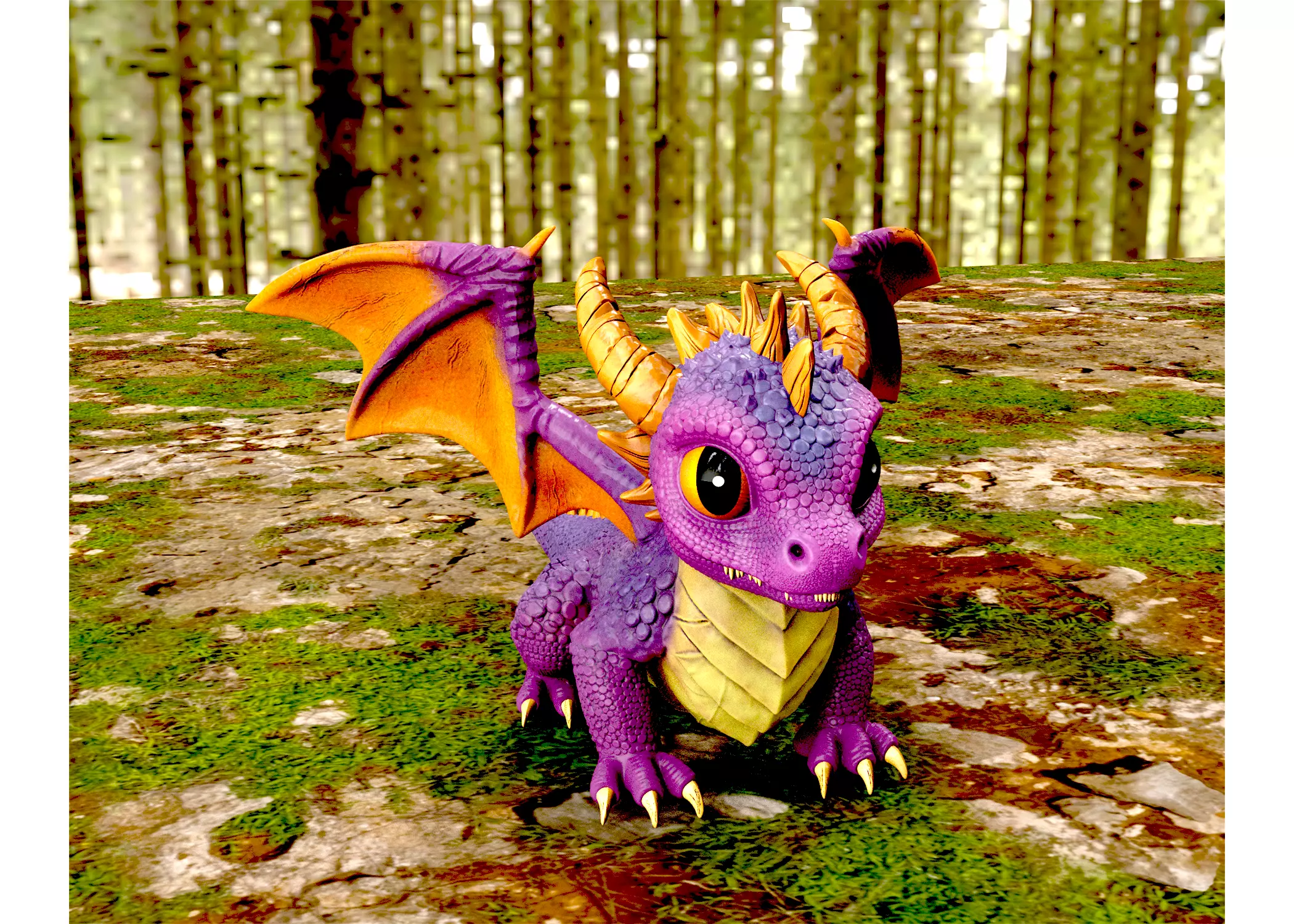 baby dragon 3D print model