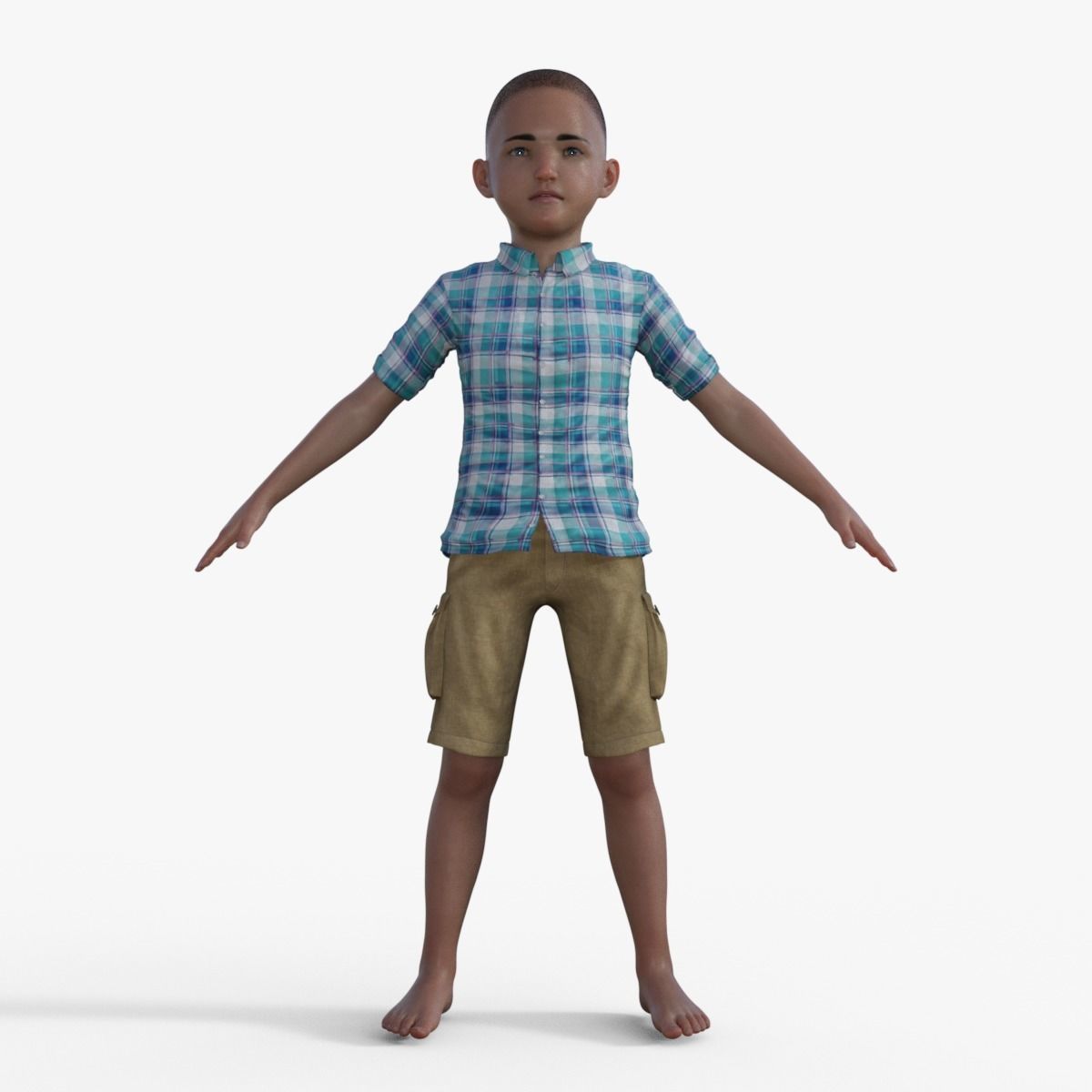 3D Realistic Boy Rigged 3D model_8
