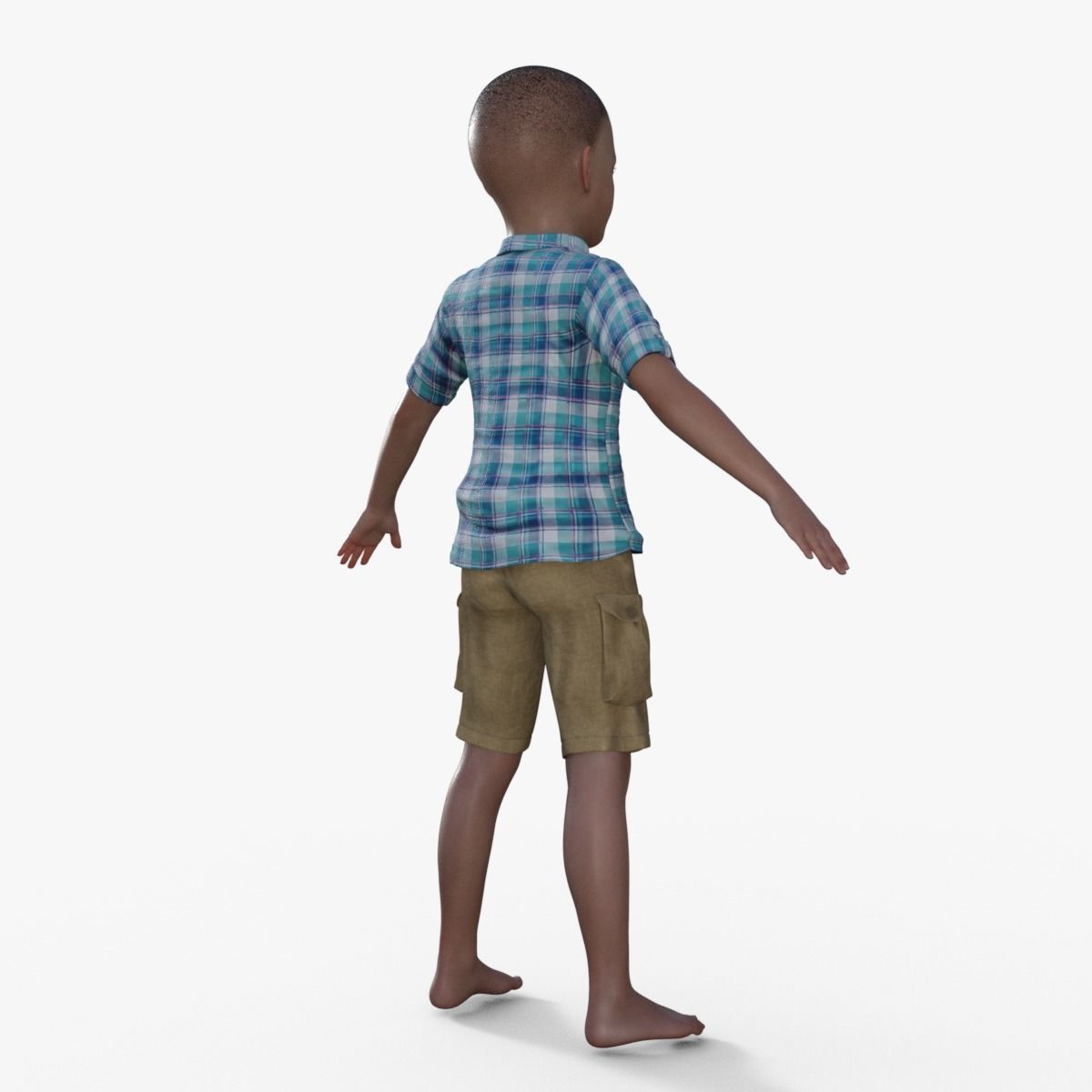 3D Realistic Boy Rigged 3D model_5