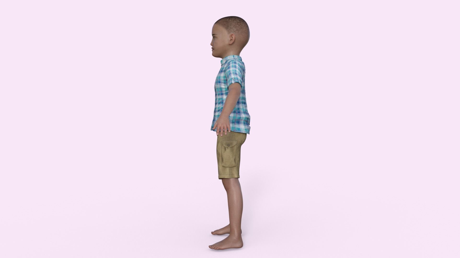 3D Realistic Boy Rigged 3D model_30