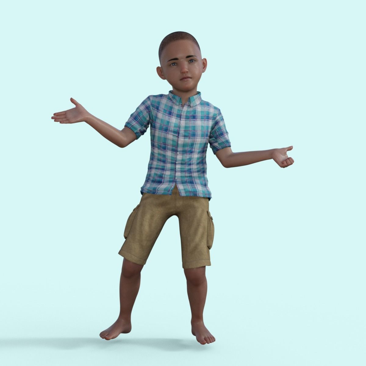 3D Realistic Boy Rigged 3D model_18