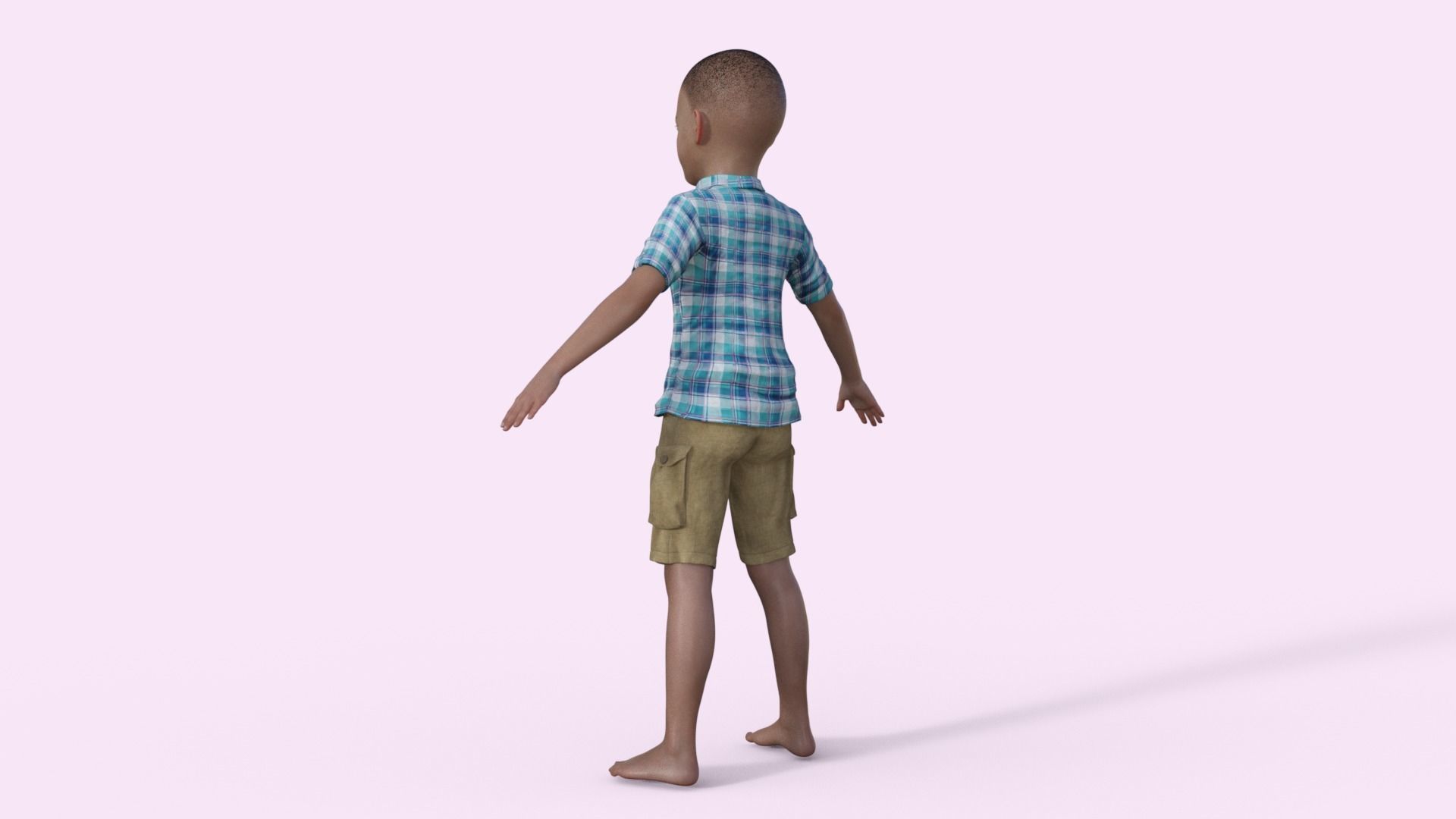 3D Realistic Boy Rigged 3D model_28