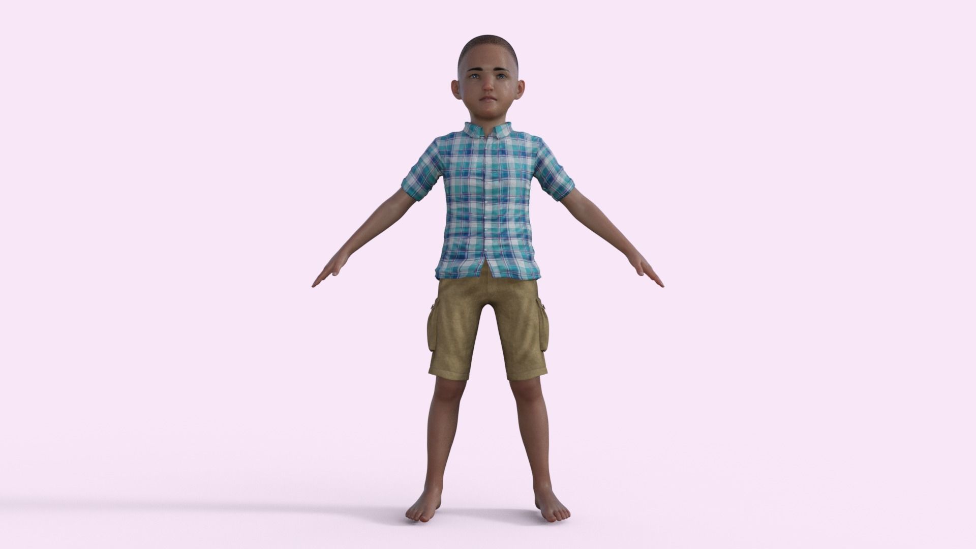 3D Realistic Boy Rigged 3D model_31
