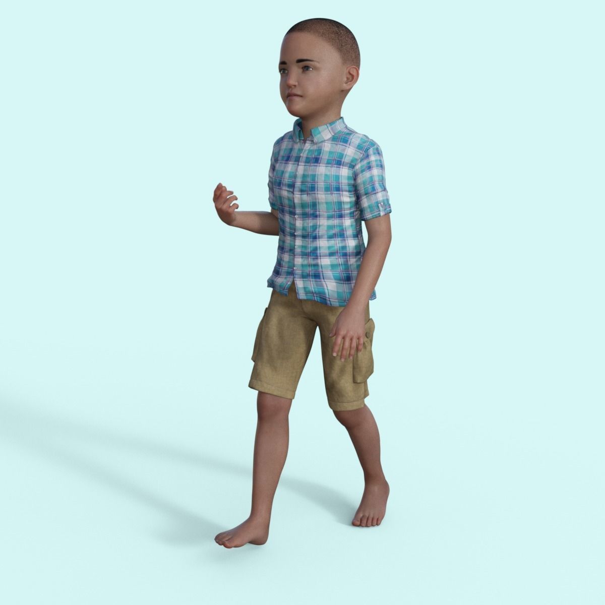 3D Realistic Boy Rigged 3D model_13