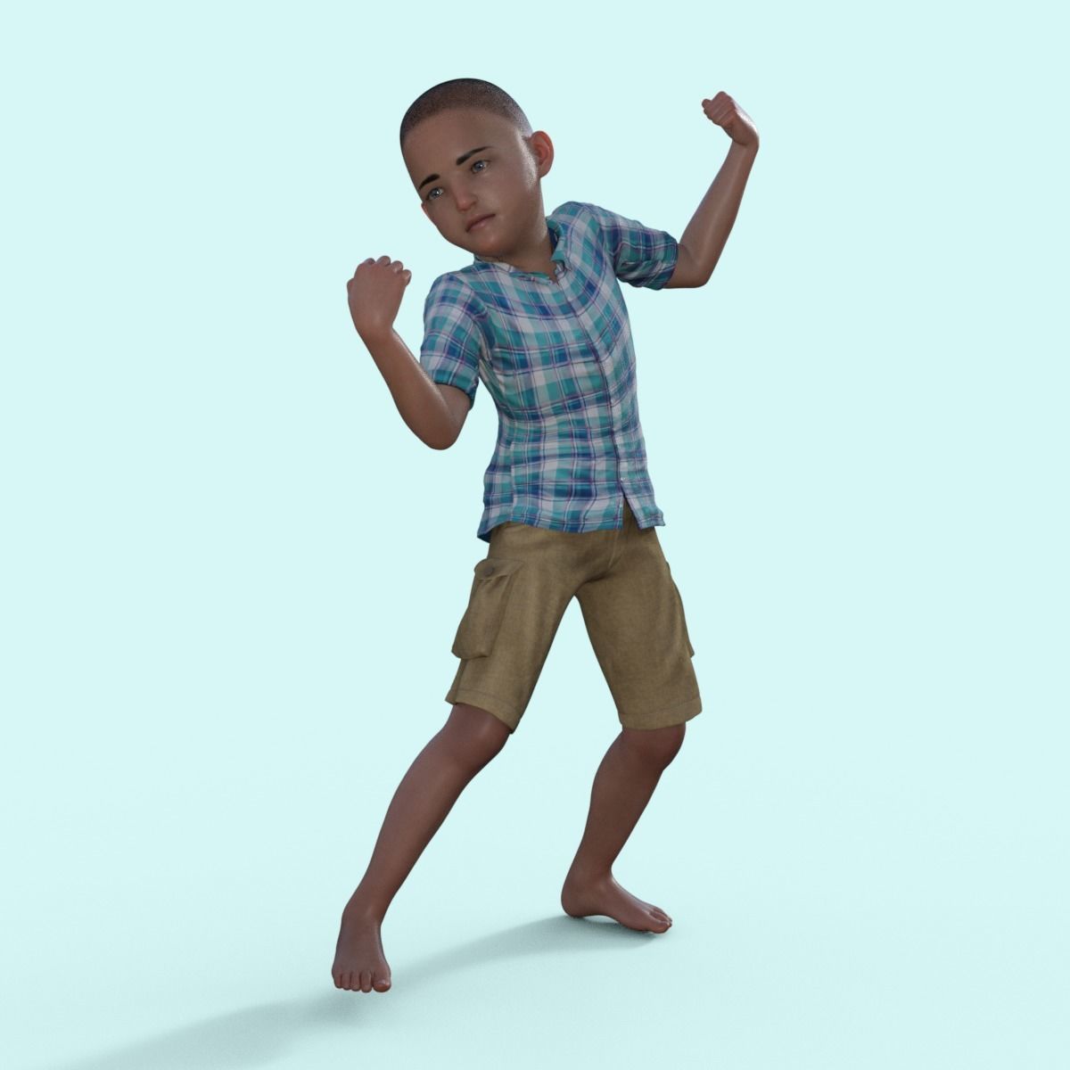 3D Realistic Boy Rigged 3D model_22