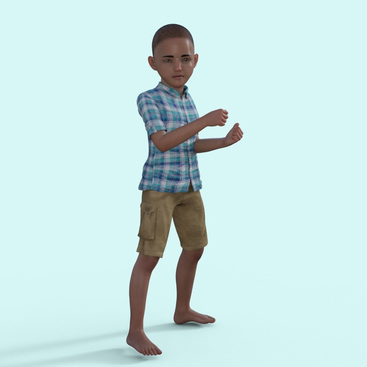 3D Realistic Boy Rigged 3D model_12