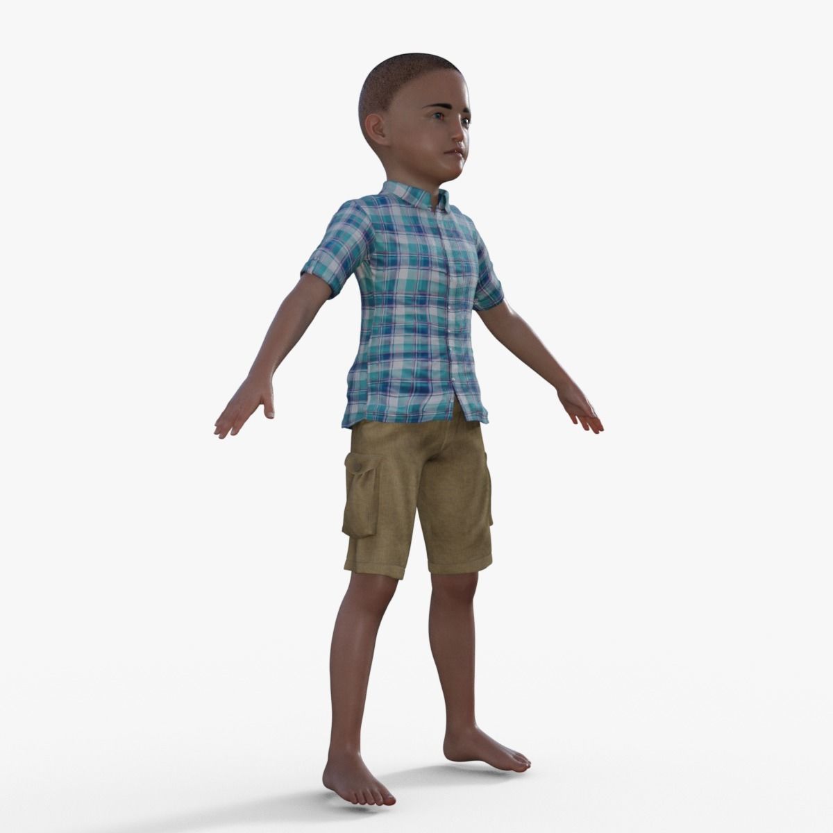 3D Realistic Boy Rigged 3D model_7