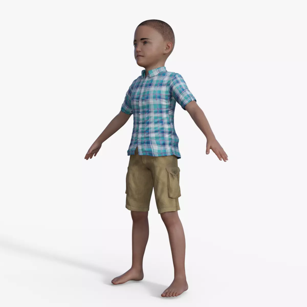 3D Realistic Boy Rigged 3D model_0