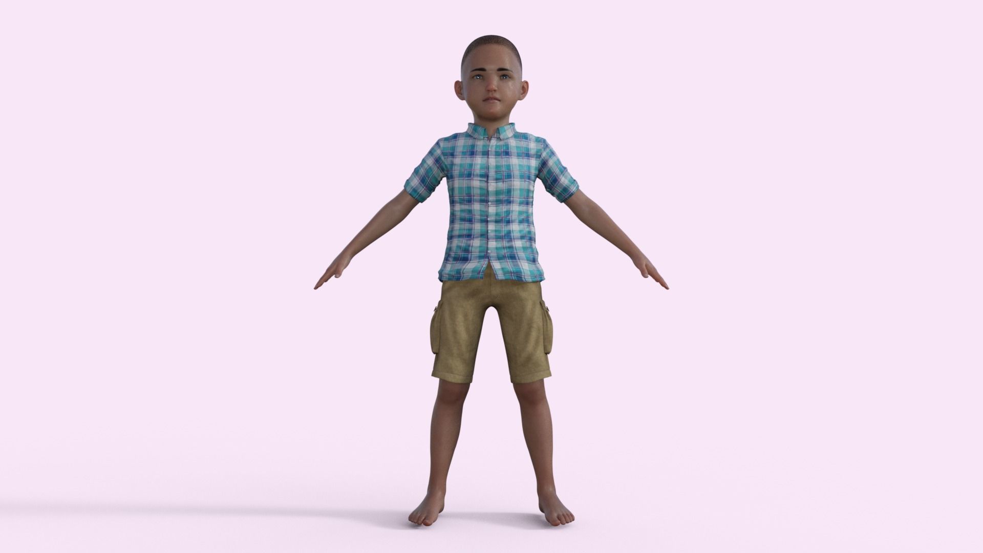 3D Realistic Boy Rigged 3D model_26