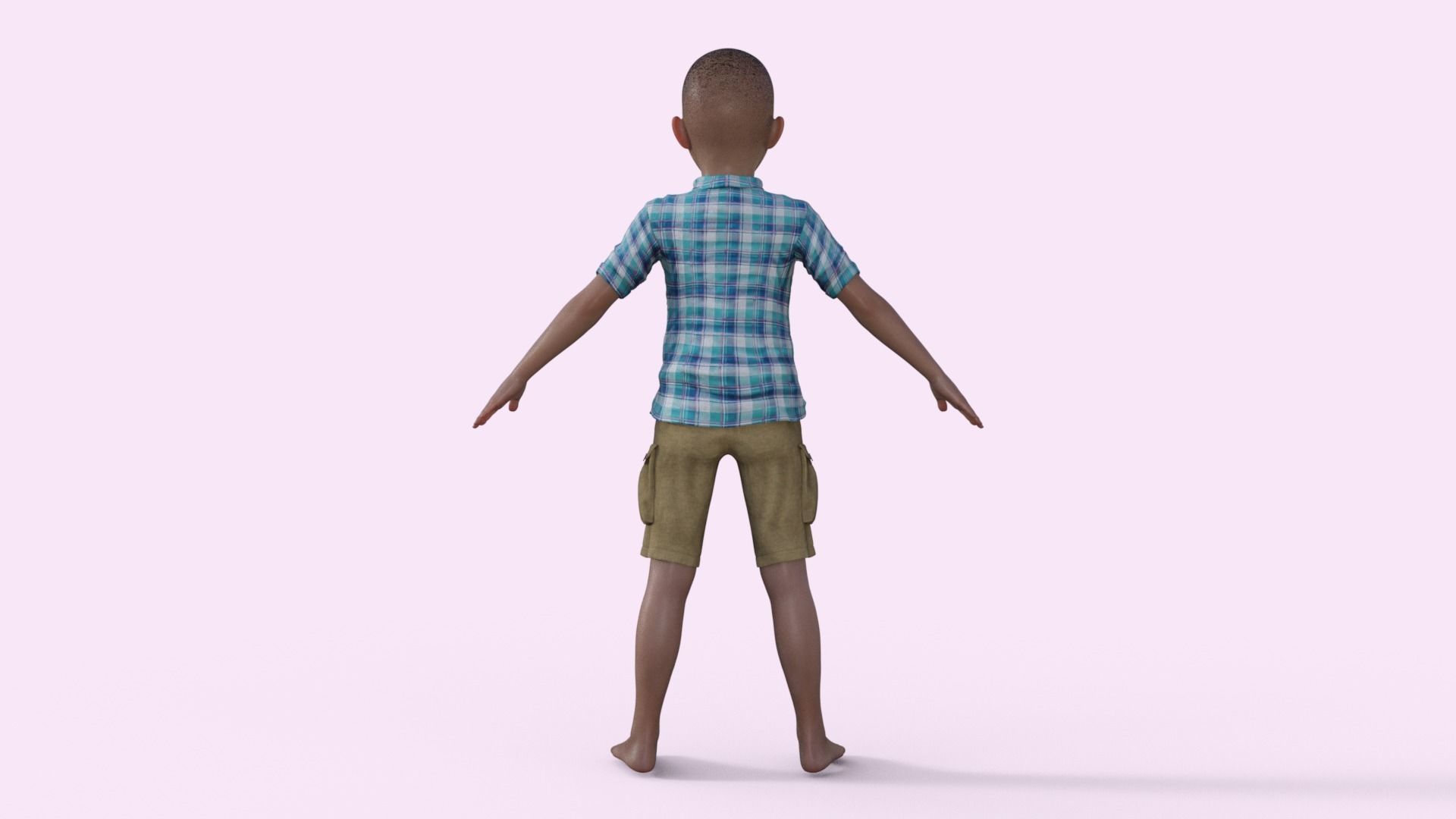 3D Realistic Boy Rigged 3D model_33