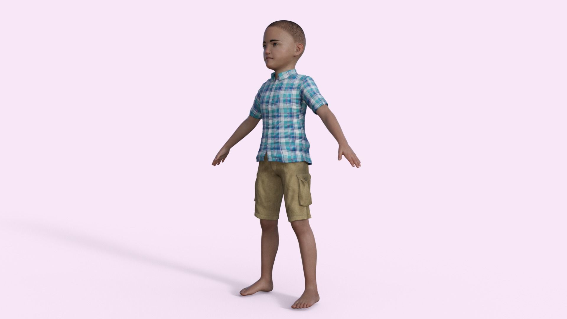 3D Realistic Boy Rigged 3D model_27