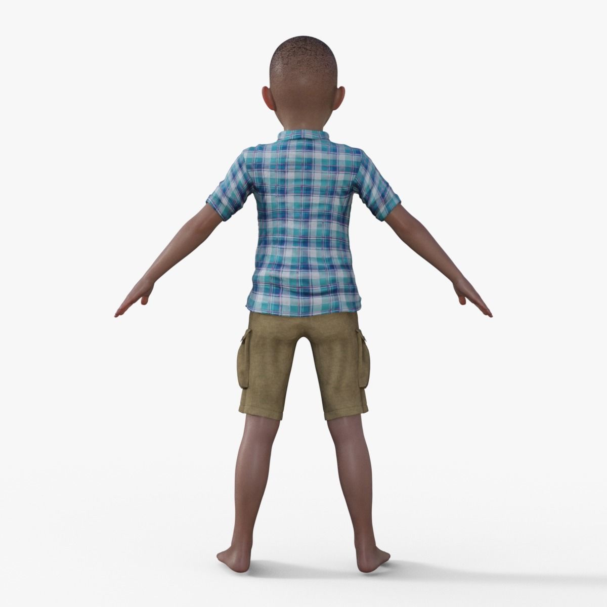 3D Realistic Boy Rigged 3D model_4