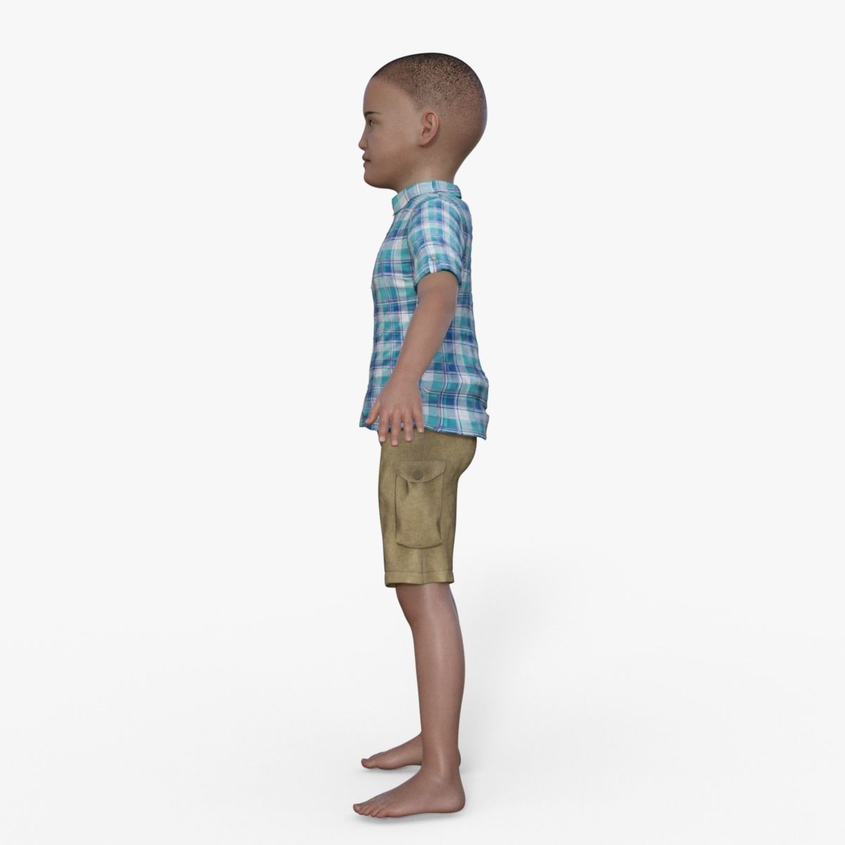 3D Realistic Boy Rigged 3D model_2