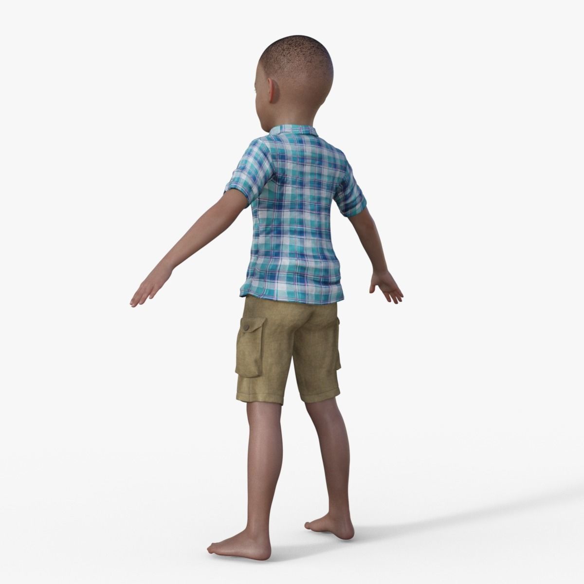 3D Realistic Boy Rigged 3D model_3
