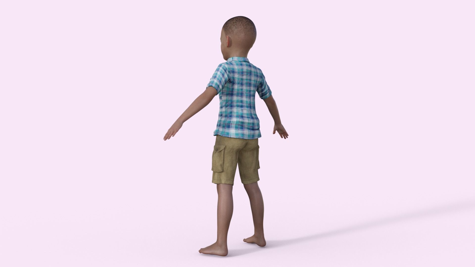 3D Realistic Boy Rigged 3D model_29