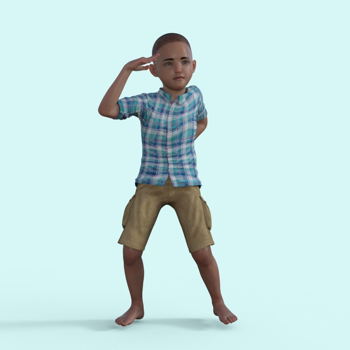 3D Realistic Boy Rigged 3D model_20