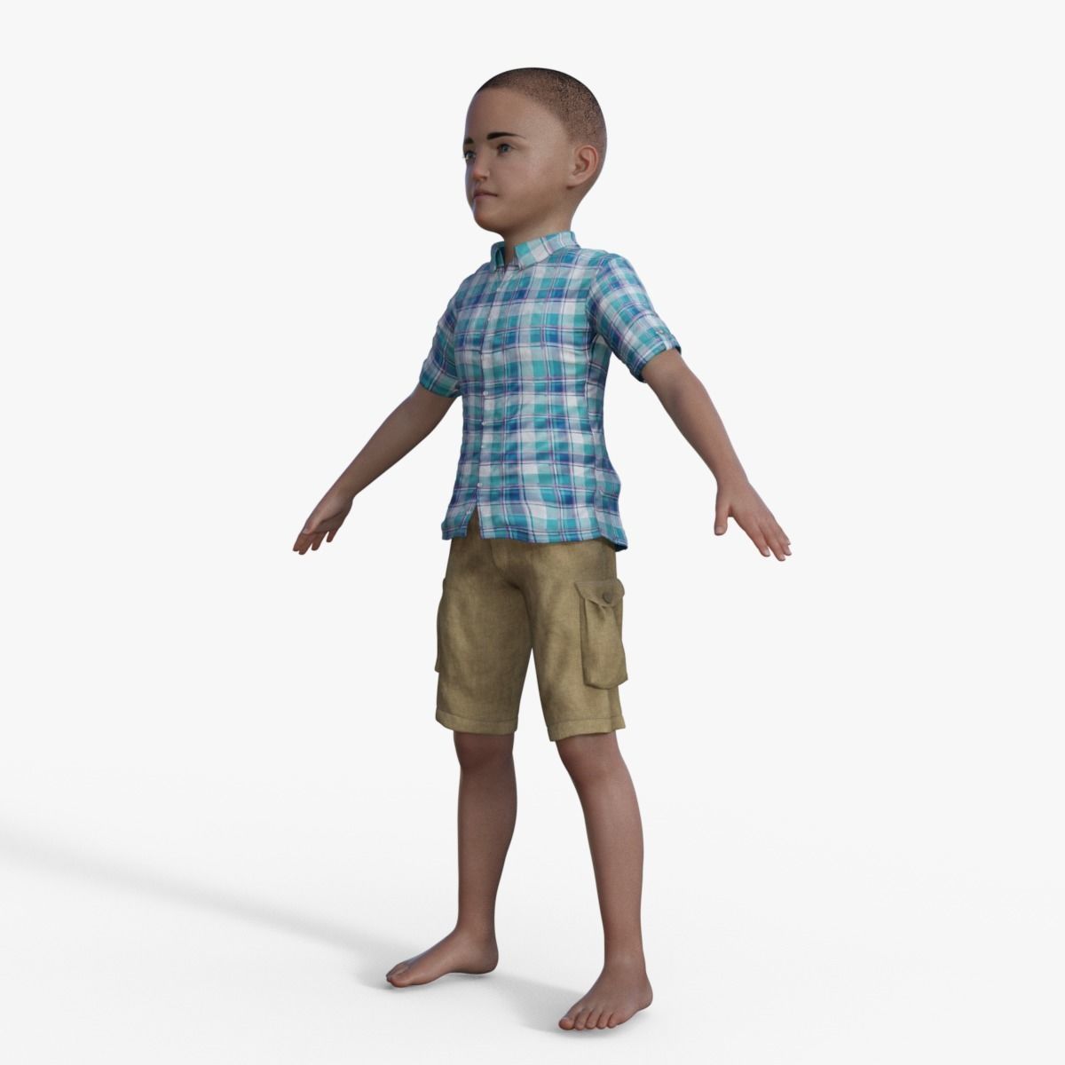 3D Realistic Boy Rigged 3D model_9