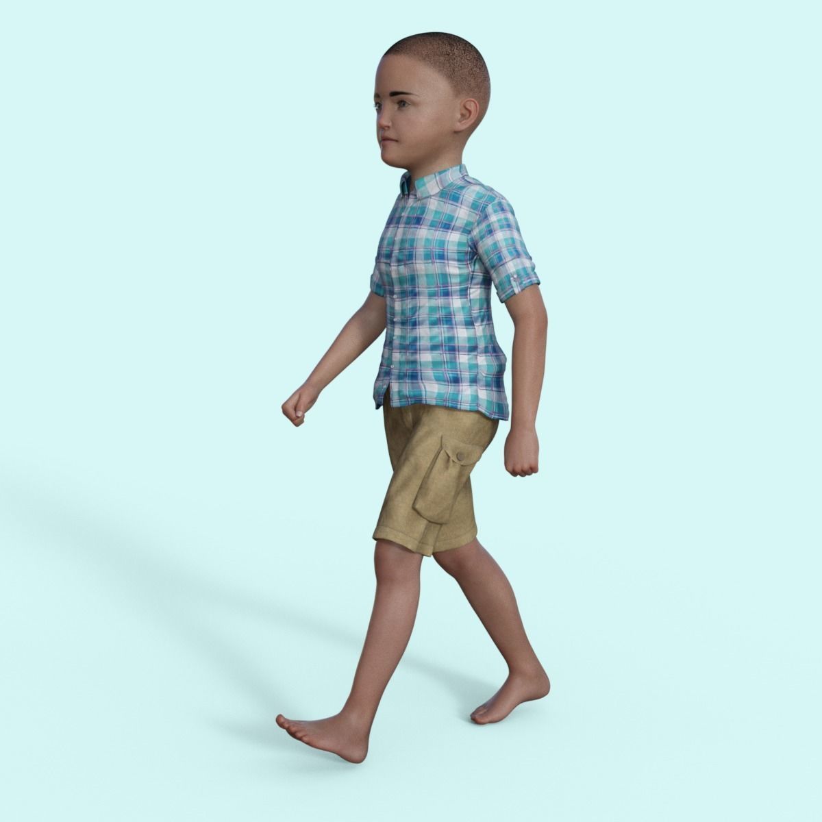 3D Realistic Boy Rigged 3D model_14