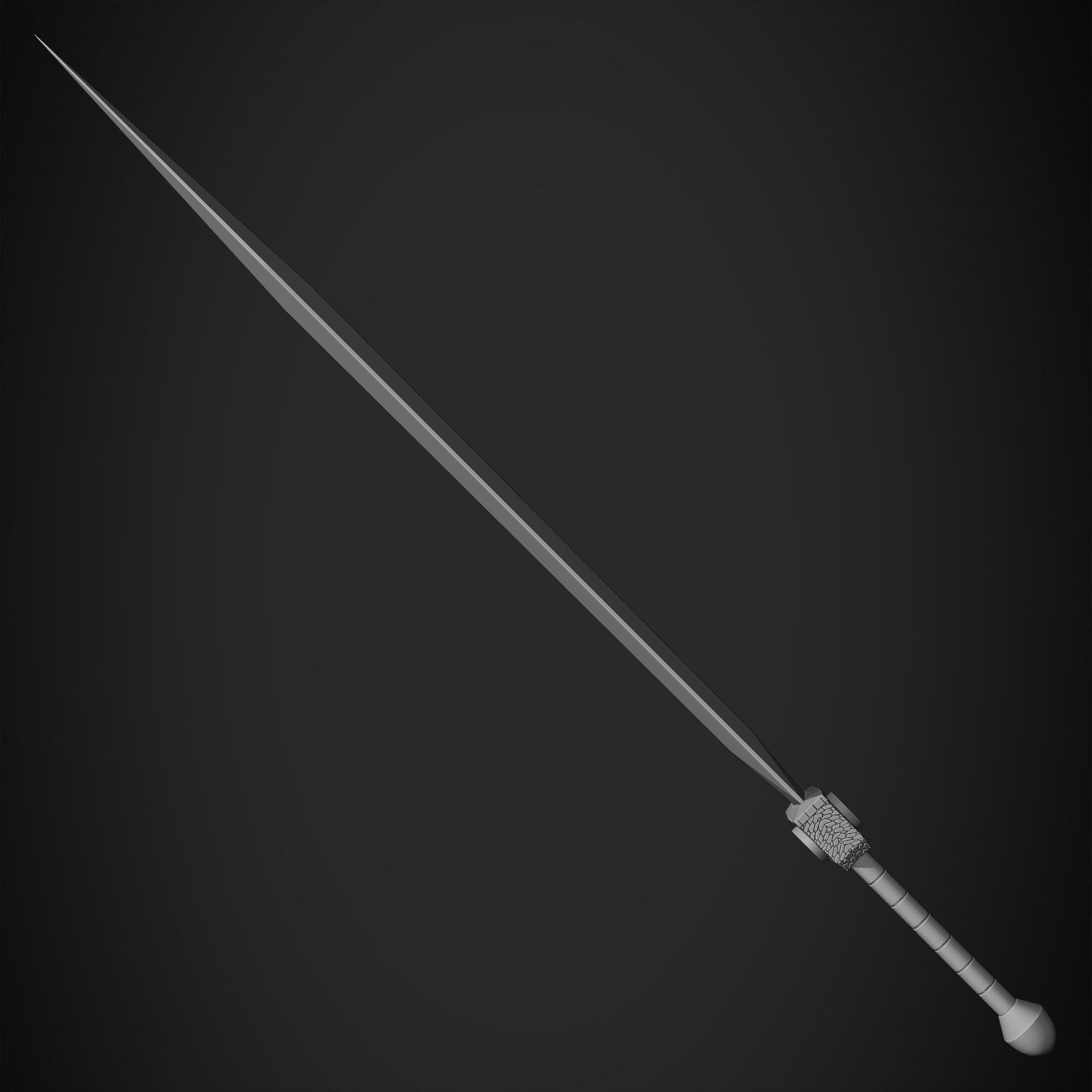 Dark Souls Black Iron Tarkus GreatSword for Cosplay 3D print model_18