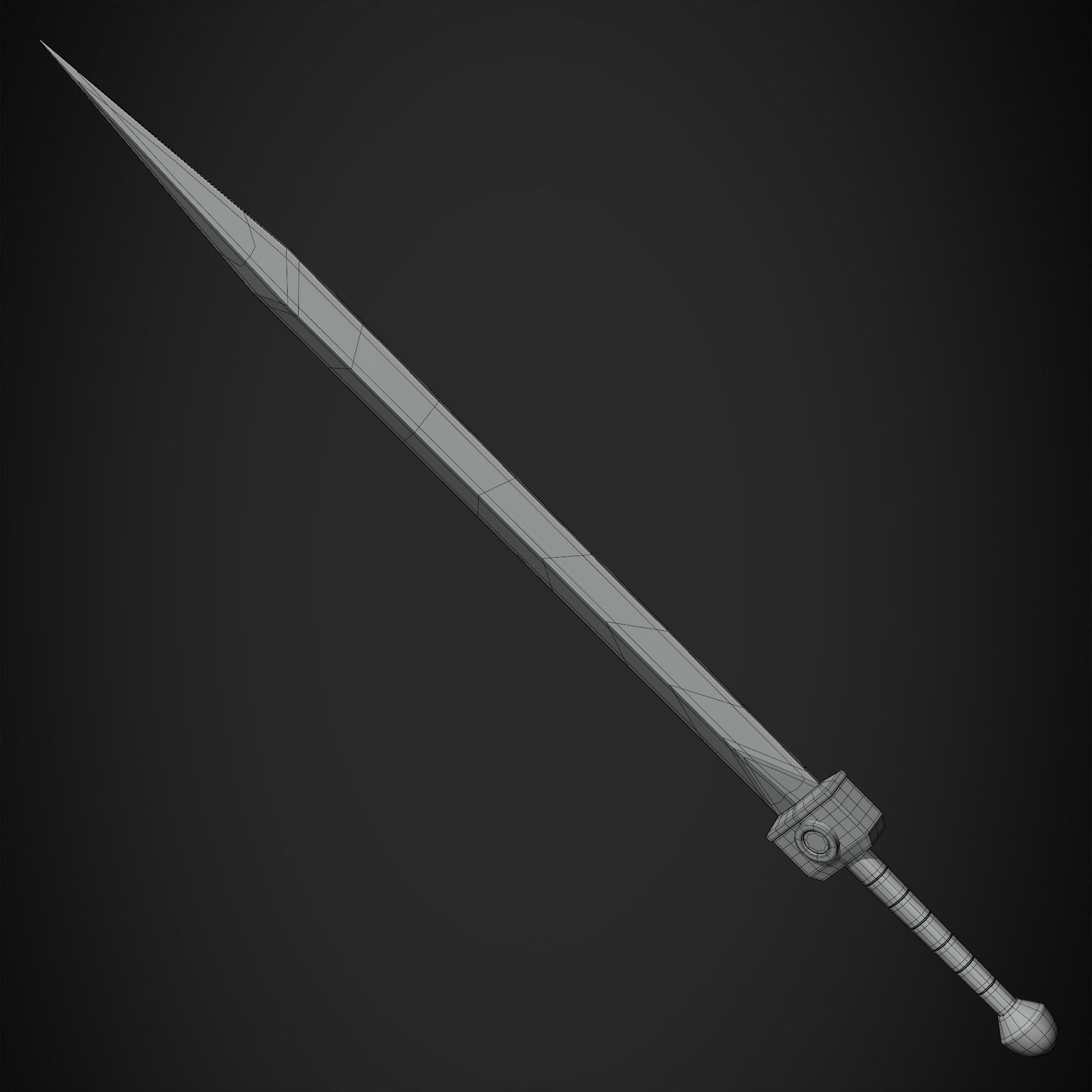 Dark Souls Black Iron Tarkus GreatSword for Cosplay 3D print model_17