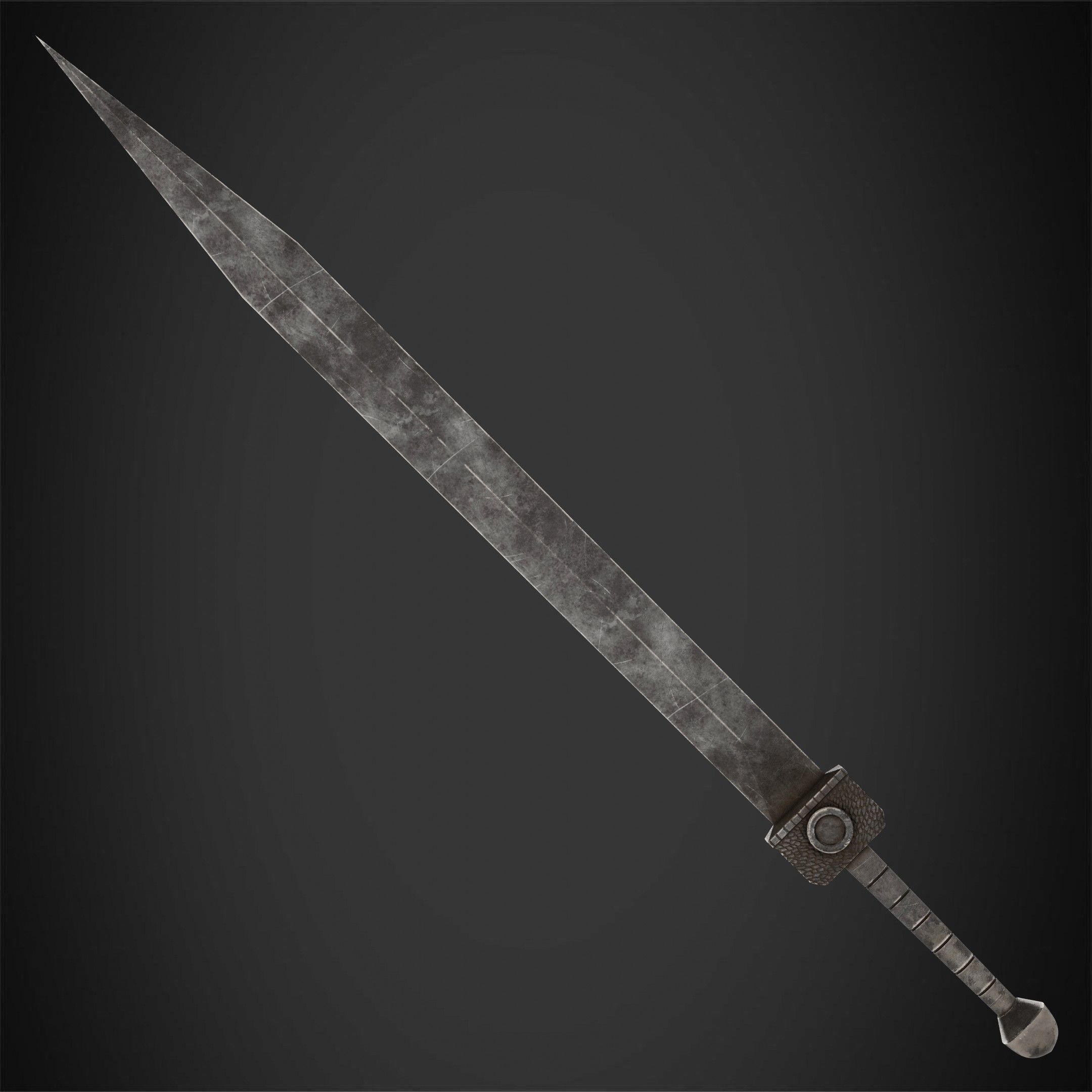 Dark Souls Black Iron Tarkus GreatSword for Cosplay 3D print model_2