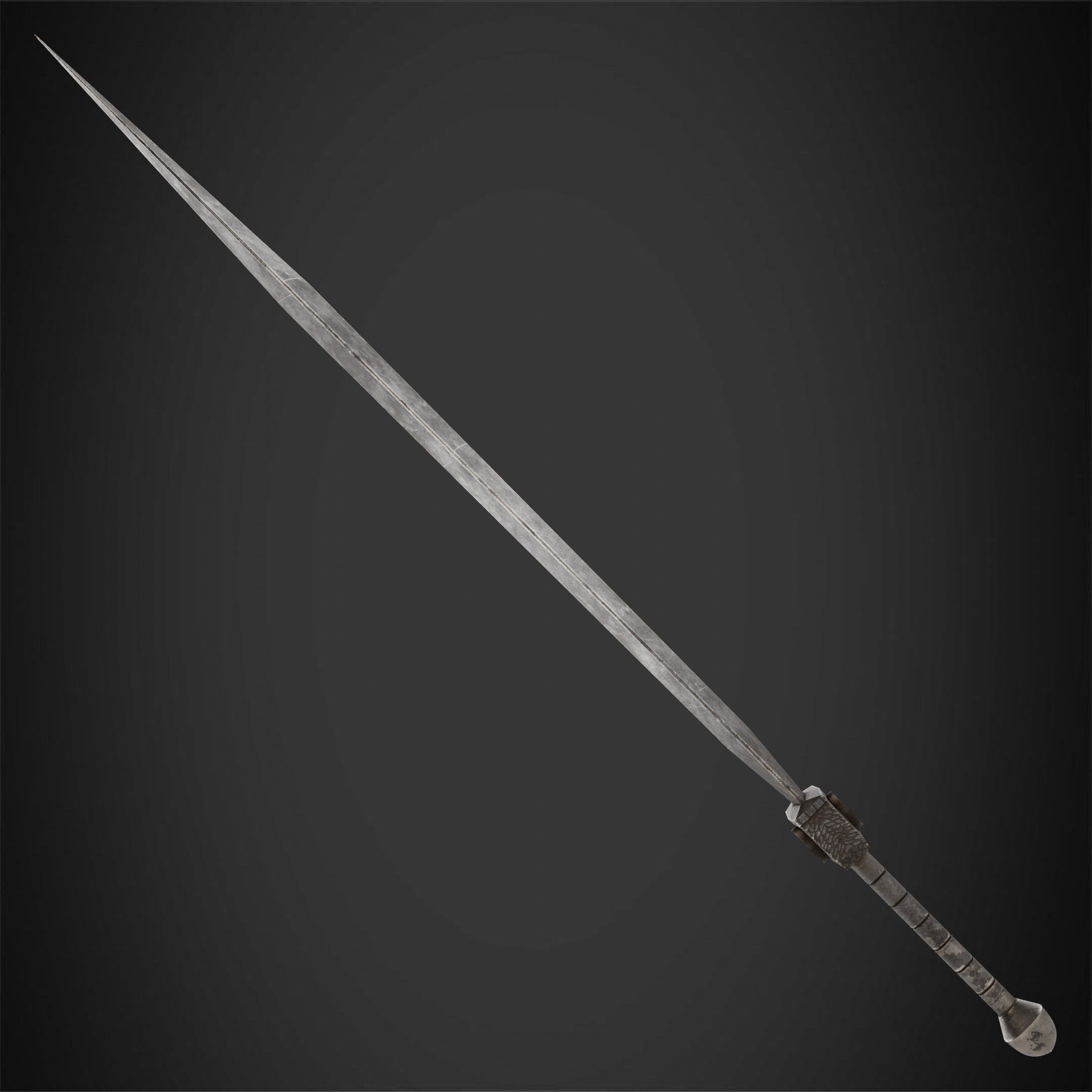 Dark Souls Black Iron Tarkus GreatSword for Cosplay 3D print model_4