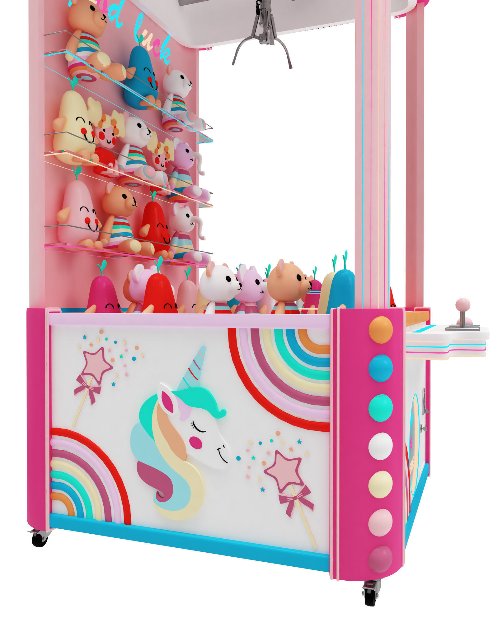 Claw Crane Arcade Game Machine 3D model_8