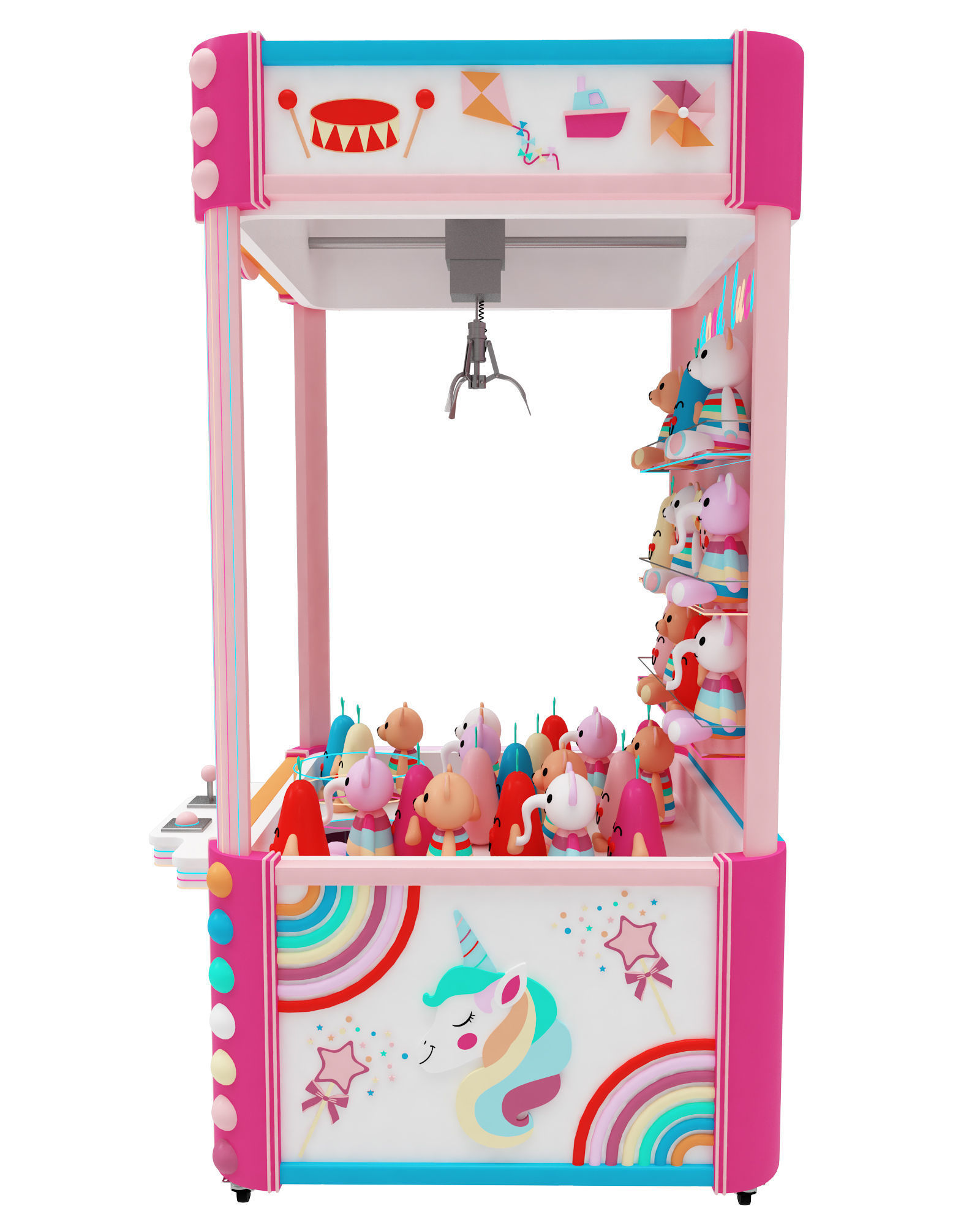 Claw Crane Arcade Game Machine 3D model_6