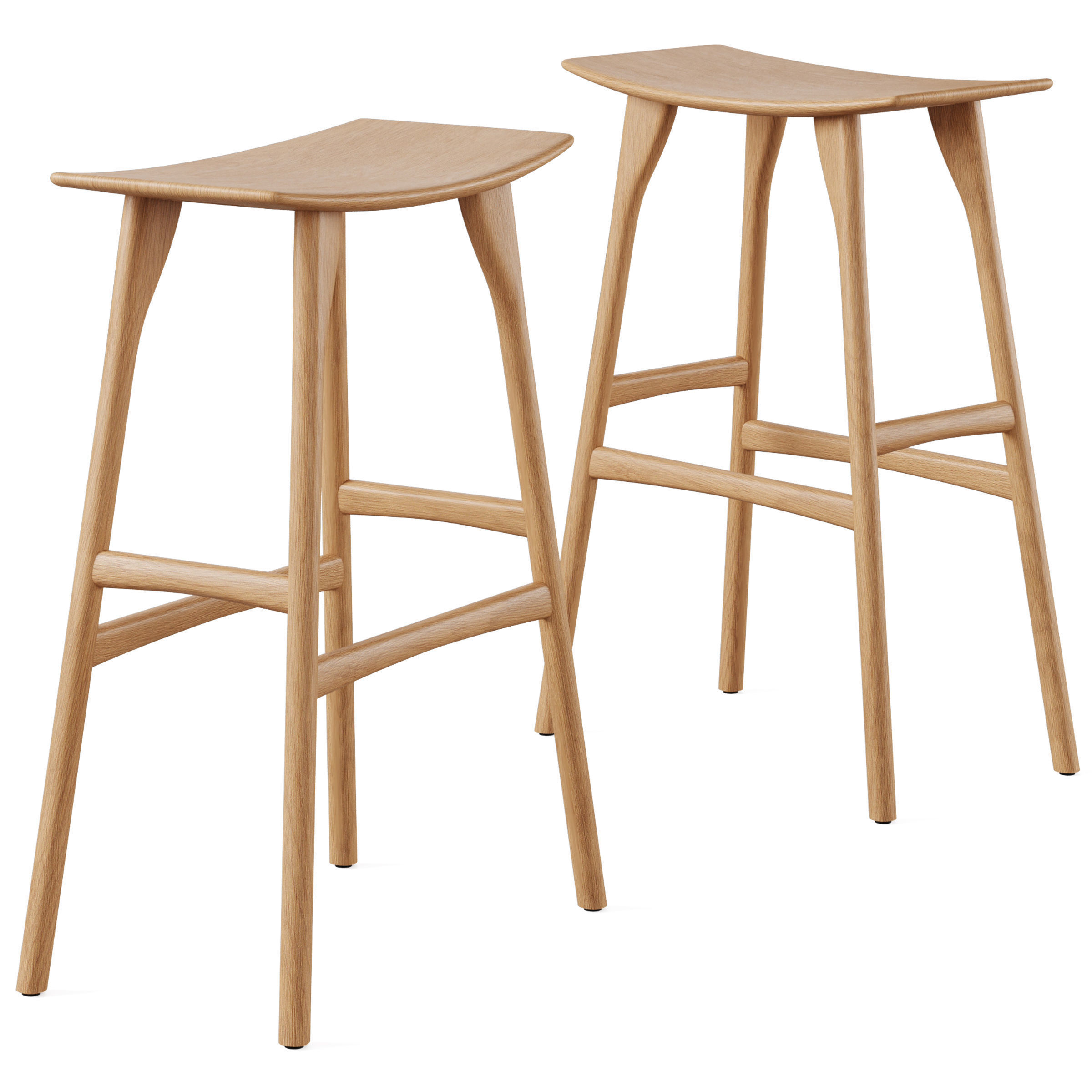 Parson bar table and Osso bar stool 3D model_1