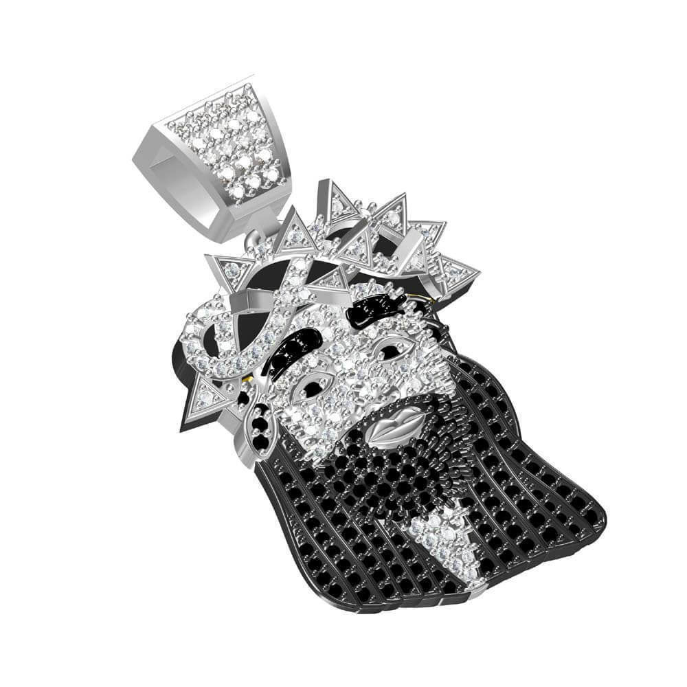 JCD and STL Jesus 3D Face CAD Model - Instant Digital Download 3D print model_3