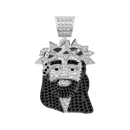 JCD and STL Jesus 3D Face CAD Model - Instant Digital Download