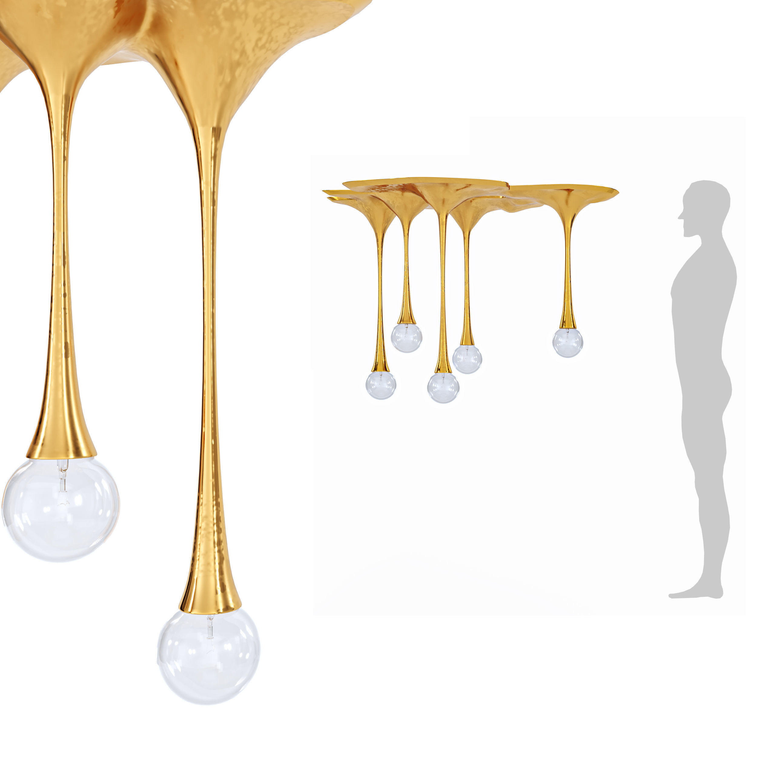 Chandelier Honey by Mainguilty 3D model_6