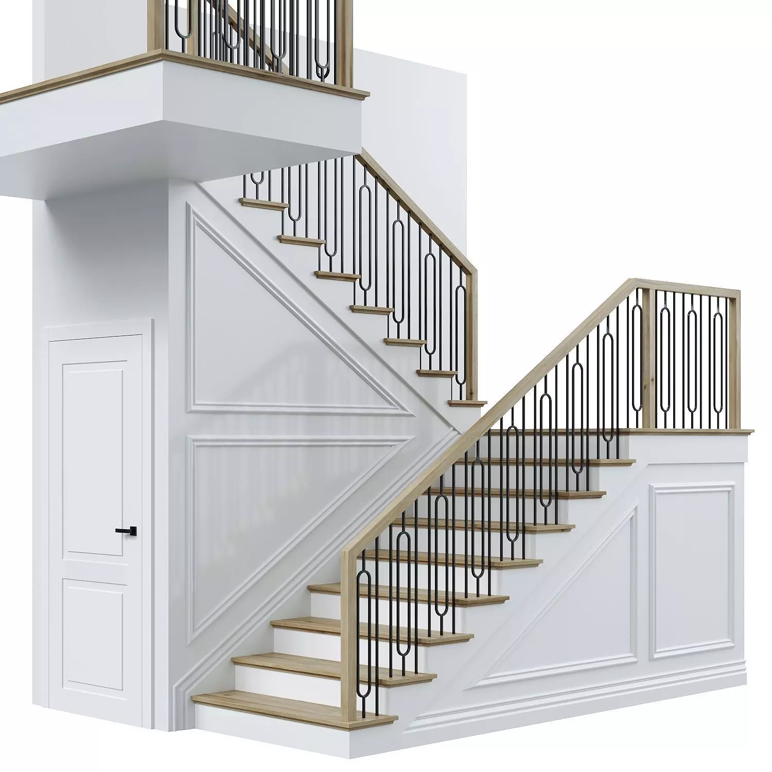 Neoclassical staircase 8 3D model_0
