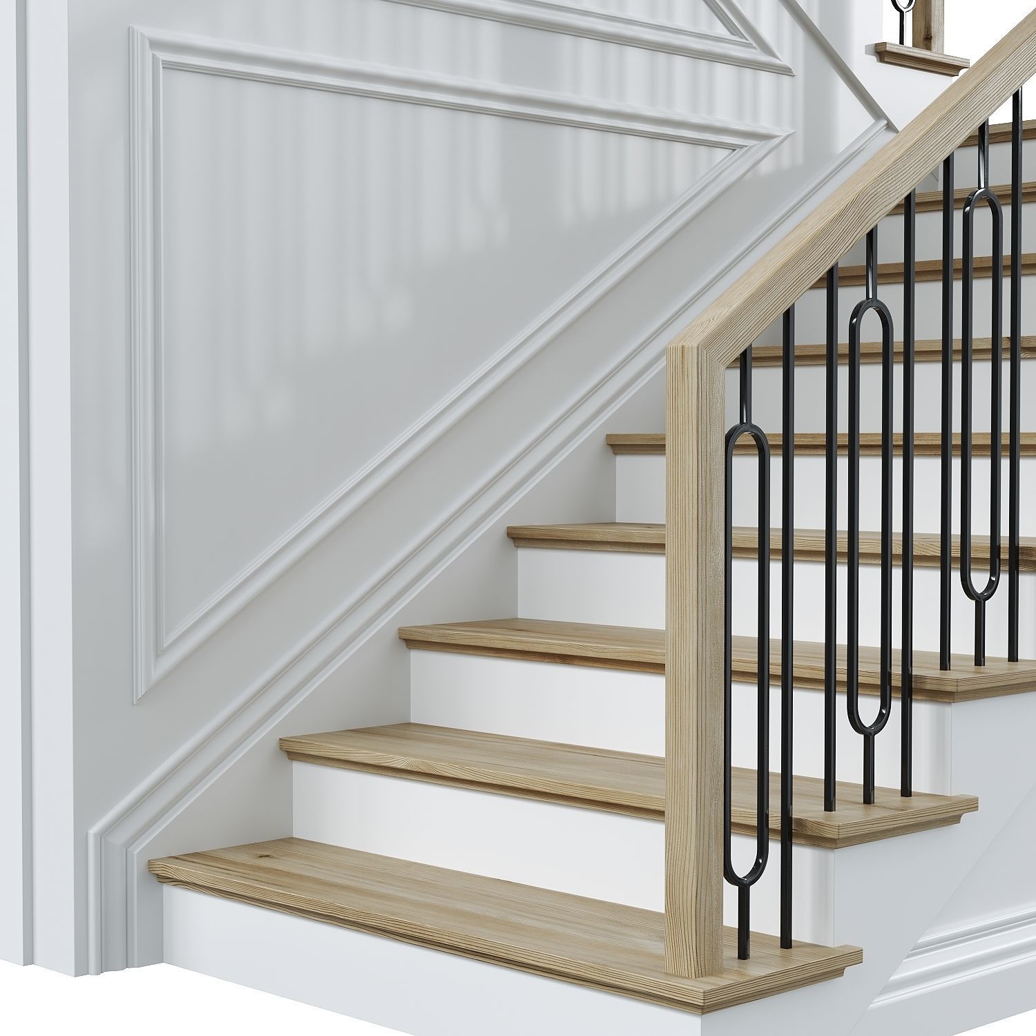 Neoclassical staircase 8 3D model_2