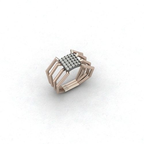 Spider Ring - Engagement Diamond Ring 3D print model Free 3D print model