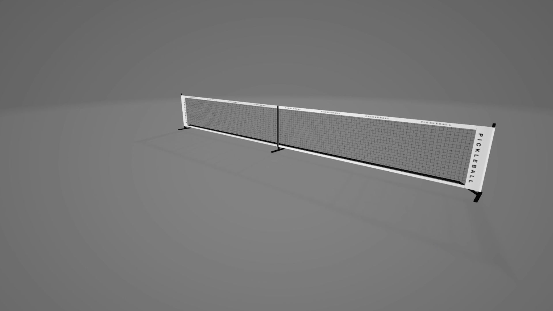 Pickleball net 3D model_5