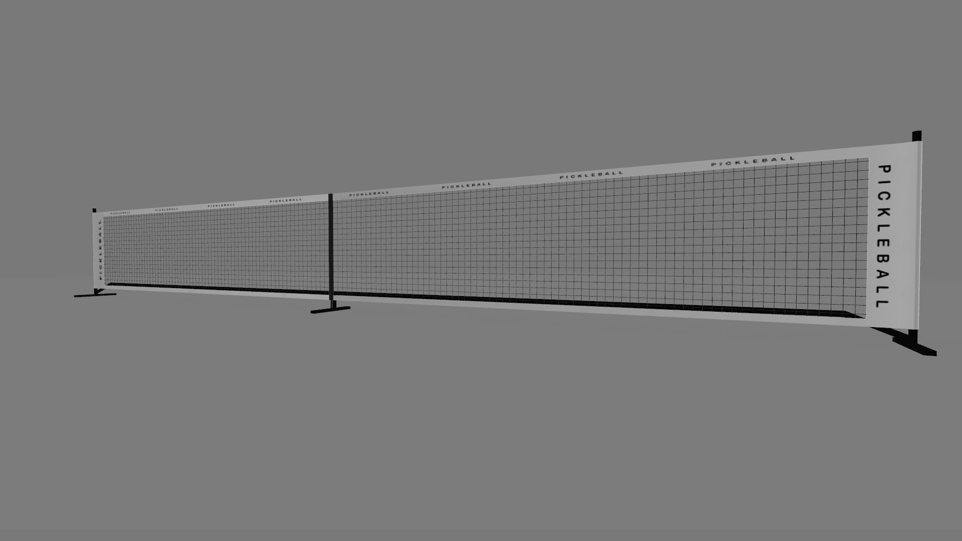 Pickleball net 3D model_1