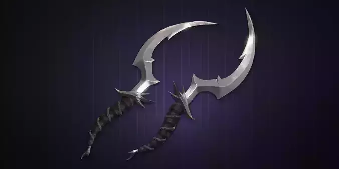 Fantasy Dagger 3 Low-poly 3D model